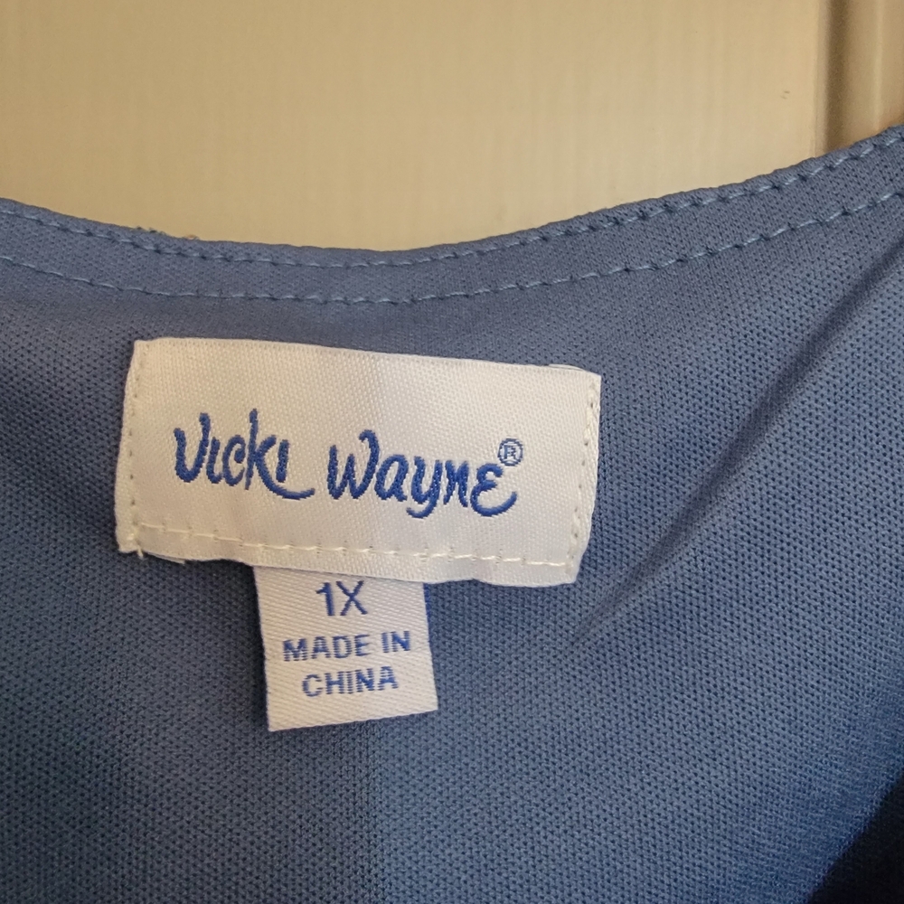 Vicki Wayne Blue Women's Blouse